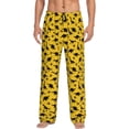 thumbnail image 1 of Uemuo Dinosaur Pattern Men's Wide Leg Palazzo Lounge Pants with Pockets Light Weight Loose Comfy Casual Pajama Pants-Large, 1 of 9