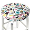 thumbnail image 1 of Uemuo Dinosaur Pattern Round Bar Stool Seat Covers Washable Stool Cushion Slipcover Elastic Bar Chair Covers-, 1 of 7