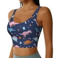 thumbnail image 1 of Uemuo Dinosaur Pattern Women's Sports Bra - High Impact Support, Breathable, and Comfortable Athletic Bra for Running, Yoga, and Workouts, 1 of 9