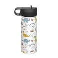 thumbnail image 1 of Uemuo Dinosaur Print 18oz Sports Insulated Kettle, Water Bottle, Outdoor Sports Bottle, Insulated Hydration Bottle with Handle & Flip Straw, 1 of 8