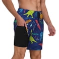thumbnail image 1 of Uemuo Dinosaurs Pattern Mens Swim Trunks Quick Dry Board Shorts with Mesh Lining, Stretch Beach Shorts Quick Dry No-Chafing Board Shorts-X-Large, 1 of 9
