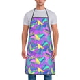 thumbnail image 1 of Uemuo Disco Roller Skates Printed Bib Apron, Adjustable , Water and Oil Resistant, Cooking Kitchen Chef Apron for Women Men, 1 of 5