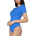 thumbnail image 1 of Uemuo Dodgerblue Pattern Women's One Piece Short Sleeve Swimsuit Rash Guard Surfing Modest Quick-drying Swimsuit Beach Essentials-, 1 of 9