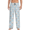 thumbnail image 1 of Uemuo Dog Pattern Men's Wide Leg Palazzo Lounge Pants with Pockets Light Weight Loose Comfy Casual Pajama Pants-XX-Large, 1 of 9