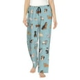 thumbnail image 1 of Uemuo Dog Pets Pattern Women's Wide Leg Palazzo Lounge Pants with Pockets Light Weight Loose Comfy Casual Pajama Pants-Medium, 1 of 9