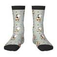thumbnail image 1 of Uemuo Dog Riding Skateboard Printed Kids Boys Socks Seamless Crew Socks Crazy Funny Athletic Sport Socks for Children, 1 of 6