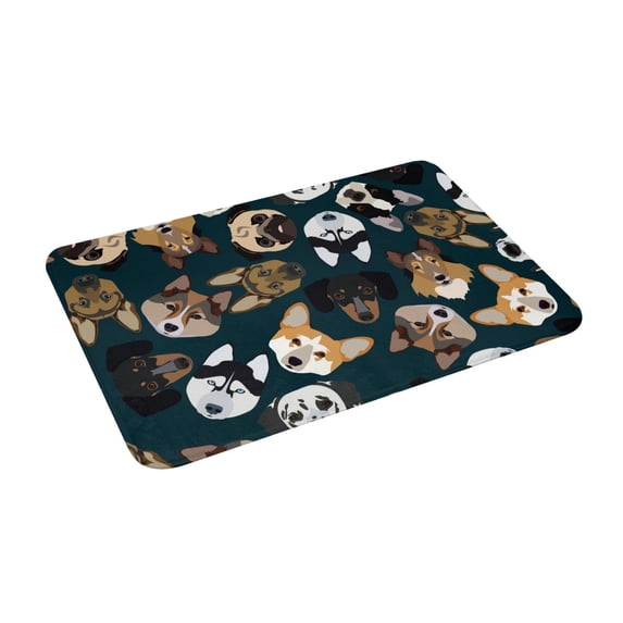 Uemuo Dogs Printed Door Mat Indoor Doormat 16"x24",Front Back Door Mats Non Slip Entrance Rugs,Inside Doormats for Entryway
