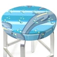 thumbnail image 1 of Uemuo Dolphin Pattern Round Bar Stool Seat Covers Washable Stool Cushion Slipcover Elastic Bar Chair Covers-14 inch, 1 of 7