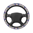 thumbnail image 1 of Uemuo Dolphin Rainbow Horse Printed Car Elastic Steering Wheel Cover - Universal Car Accessory for Diverse Cars Anti-Slip, and Comfortable- 15", 1 of 8