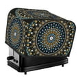 thumbnail image 1 of Uemuo Dot Mandala Print Toaster Cover 4 Slice, Small Kitchen Appliance Covers, Toaster Oven Cover with Loop, Bread Machine Cover Dust Cover Protection, 1 of 7
