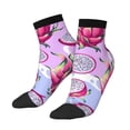 thumbnail image 1 of Uemuo Dragon Fruit Printed Crew Socks, Moisture-Wicking Socks, Athletic Socks for Men Breathable Cushion Socks Casual Sport Socks for Running Traveling, 1 of 6