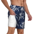 thumbnail image 1 of Uemuo Dragon Pattern Mens Swim Trunks Quick Dry Board Shorts with Mesh Lining, Stretch Beach Shorts Quick Dry No-Chafing Board Shorts-X-Large, 1 of 9