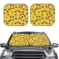 thumbnail image 1 of Uemuo Duck with Star Sunglasses Printed 2 PCS Car Windshield Sun Shade, Auto Sun Heat and UV Rays Blocker, Foldable Automotive Front Window Sunshade Protector, 1 of 7