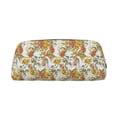 thumbnail image 1 of Uemuo Ducks and Flowers Printed Leather Pencil Case, Pencil Pouch, Portable Pencil Bag, Pen Case for& Office, 1 of 7