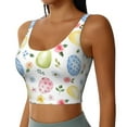 thumbnail image 1 of Uemuo Easter Egg3 Pattern Women's Sports Bra - High Impact Support, Breathable, and Comfortable Athletic Bra for Running, Yoga, and Workouts, 1 of 9