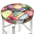 thumbnail image 1 of Uemuo Easter Eggs Pattern Round Bar Stool Seat Covers Washable Stool Cushion Slipcover Elastic Bar Chair Covers-12 inch, 1 of 7