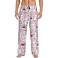 thumbnail image 1 of Uemuo Easter Rabbit Pattern Men's Wide Leg Palazzo Lounge Pants with Pockets Light Weight Loose Comfy Casual Pajama Pants-, 1 of 9