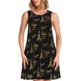 thumbnail image 1 of Uemuo Eiffel Tower Pattern Women’s Sleeveless Dress – Casual Summer A-Line Dress, Stylish and Comfortable Sundress for Hot Weather, 1 of 7