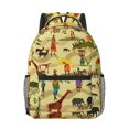 thumbnail image 1 of Uemuo Ethnic African Printed Student Durable Water-resistant Backpack,Travel Backpack,Outdoor Activities Backpack, Laptop Backpack, Multi-compartment Backpack, 1 of 5