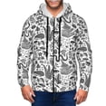 thumbnail image 1 of Uemuo Fall Forest for Men's Fashion Full-zip Hoodies & Sweatshirts with Kangaroo Pocket, Zip-up Hooded Sweatshirt, Moisture Wicking & Breathable-Medium, 1 of 5
