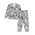 thumbnail image 1 of Uemuo Fall Forest Pattern Womens Pajama Sets,PJ Set for Women,Pajamas for Women Logo,Long Sleeve Pajama Set for Women,Soft Long Sleeve Top With Pants-, 1 of 9