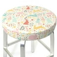 thumbnail image 1 of Uemuo Fall Rabbit Pattern Round Bar Stool Seat Covers Washable Stool Cushion Slipcover Elastic Bar Chair Covers-13 inch, 1 of 7