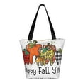 thumbnail image 1 of Uemuo It'S Fall Y'All Print Tote Bags for Women,Large Capacity Corduroy Bag,Reusable Grocery Shoulder Bag,Beach Tote with Zipper Closure, Daily Essentials, 1 of 7