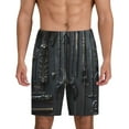 thumbnail image 1 of Uemuo Fantasy Medieval Weaponry Pattern Men's Short Pajama Pants – Soft & Breathable Lounge Shorts, Elastic Waistband with Pockets, Lightweight Sleepwear for All-Season Comfort-3X-Large, 1 of 6