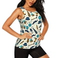 thumbnail image 1 of Uemuo Fathers day Pattern Workout Tank Tops for Women Breathable Moisture-wicking tank top Sleeveless Running Loose Fit Yoga Tops Active Shirts Sports Gym Exercise, 1 of 9