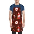 thumbnail image 1 of Uemuo Fire Extinguisher Pattern Waterproof Apron Adjustable Dishwasher Apron- Apron for Women Men Heavy Duty Work Apron for Dishwashing Chemical Lab, 1 of 1