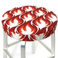 thumbnail image 1 of Uemuo Fire Symbols Pattern Round Bar Stool Seat Covers Washable Stool Cushion Slipcover Elastic Bar Chair Covers-12 inch, 1 of 1