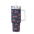 thumbnail image 1 of Uemuo Fire Truck 1 Print 40oz Ice Bully With Handle And Straw Stainless Steel Vacuum Insulated Cup And 2 In 1 Straw Lid Insulated Travel Tumbler, 1 of 8