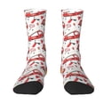 thumbnail image 1 of Uemuo Fire Truck Pattern Women's Crew Socks, Soft Durable Breathable Moisture-Wicking with Odor Control Cotton socks, 1 of 9
