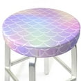 thumbnail image 1 of Uemuo Fish Scale1 Pattern Round Bar Stool Seat Covers Washable Stool Cushion Slipcover Elastic Bar Chair Covers-12 inch, 1 of 7