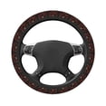 thumbnail image 1 of Uemuo Fishbone Rose Printed Car Elastic Steering Wheel Cover - Universal Car Accessory for Diverse Cars Anti-Slip, and Comfortable- 15", 1 of 8