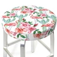 thumbnail image 1 of Uemuo Flamingo Flower Pattern Round Bar Stool Seat Covers Washable Stool Cushion Slipcover Elastic Bar Chair Covers-12 inch, 1 of 7