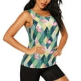 thumbnail image 1 of Uemuo Flamingo Pattern Workout Tank Tops for Women Breathable Moisture-wicking tank top Sleeveless Running Loose Fit Yoga Tops Active Shirts Sports Gym Exercise, 1 of 9