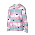thumbnail image 1 of Uemuo Flamingo1 Pattern Women's Full Zip UPF 50+ Sun Protection Hoodie Jacket Long Sleeve Sun Shirt Hiking Outdoor Performance with Pockets-Large, 1 of 9