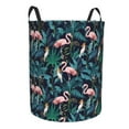 thumbnail image 1 of Uemuo Flamingos And Birds Pattern Circular Laundry Hamper Basket with handles,Collapsible laundry basket,Large capacity laundry hamper,Laundry Organizer-, 1 of 8