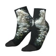 thumbnail image 1 of Uemuo Floral Angelic White Wings Printed Crew Socks, Moisture-Wicking Socks, Athletic Socks for Men Breathable Cushion Socks Casual Sport Socks for Running Traveling, 1 of 6