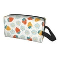 thumbnail image 1 of Uemuo Floral Strawberr Pattern Portable Toiletry Bags with Handle, Waterproof travel Make up Bags for Women, Large Capacity Travel Cosmetic Bags, 1 of 9