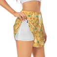 thumbnail image 1 of Uemuo Flowe Chicken Pattern Women's Athletic Shorts High Waisted Running Shorts with Liner Pockets Gym Elastic Workout Shorts-Medium, 1 of 9