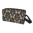 thumbnail image 1 of Uemuo Flower Butterfly Pattern Portable Toiletry Bags with Handle, Waterproof travel Make up Bags for Women, Large Capacity Travel Cosmetic Bags, 1 of 9