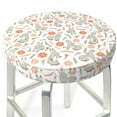 thumbnail image 1 of Uemuo Flower Rabbit Pattern Round Bar Stool Seat Covers Washable Stool Cushion Slipcover Elastic Bar Chair Covers-13 inch, 1 of 7