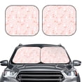 thumbnail image 1 of Uemuo Flower Rabbit Printed 2 PCS Car Windshield Sun Shade, Auto Sun Heat and UV Rays Blocker, Foldable Automotive Front Window Sunshade Protector, 1 of 7