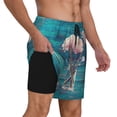 thumbnail image 1 of Uemuo Flowers in Glass Vase Pattern Mens Swim Trunks Quick Dry Board Shorts with Mesh Lining, Stretch Beach Shorts Quick Dry No-Chafing Board Shorts-Medium, 1 of 9