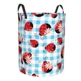 thumbnail image 1 of Uemuo Flowers and Lady Bugs Pattern Circular Laundry Hamper Basket with handles,Collapsible laundry basket,Large capacity laundry hamper,Laundry Organizer-Small, 1 of 8