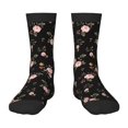 thumbnail image 1 of Uemuo Flowers Printed Kids Boys Socks Seamless Crew Socks Crazy Funny Athletic Sport Socks for Children, 1 of 6