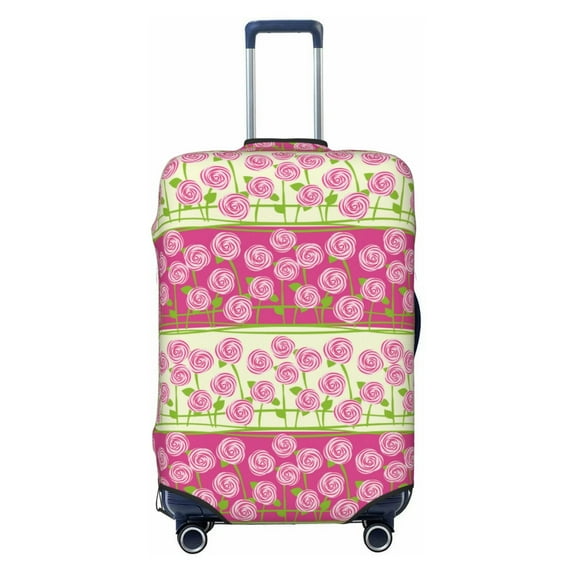 Uemuo Flowers Printed Washable Luggage Cover - Fashion Suitcase Protector Fits 18-32 Inch Luggage -Large