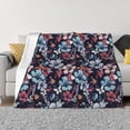 thumbnail image 1 of Uemuo Flowers ad Butterflies Printed Throw Blanket for Couch, Fluffy Fuzzy Blankets for Bed, Sofa, Cozy Flannel Faux Fur Blanket-80"x60", 1 of 6